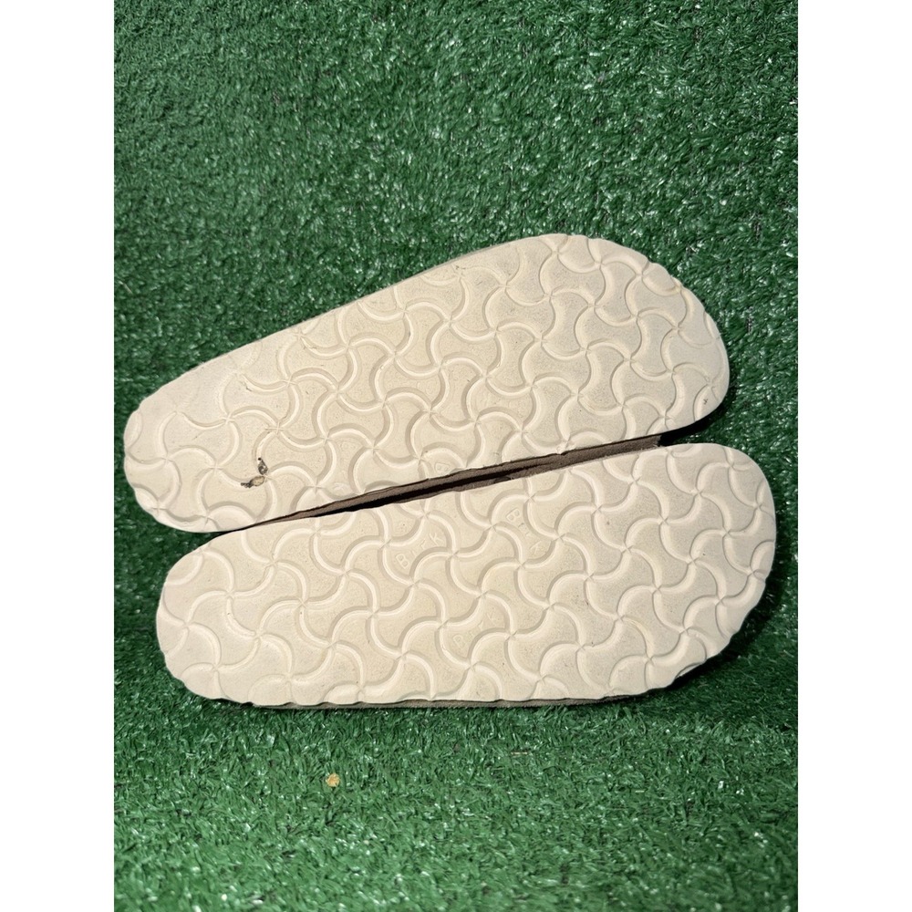 Birkenstock Arizona Suede Shearling Beige Slip On Sandals Womens Size 7 US 37 EU - Picture 8 of 10